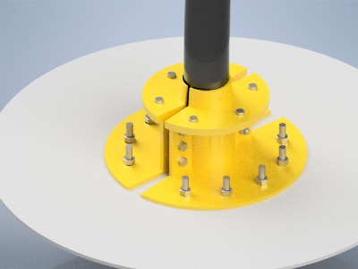 Riser Hang-Off Collar Secure Suspension for Oil Production Pipelines